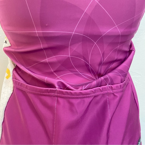 MOXIE CYCLING LIFETIME ATHLETA ESPRIT DE SHE PURPLE WHITE ATHLETIC TANK TOP - Picture 9 of 16